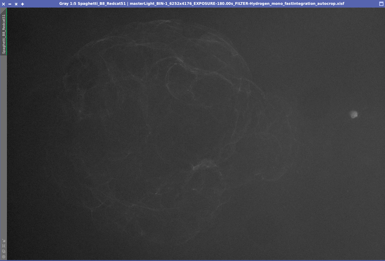 Spaghetti Nebula from Bortle 8 location